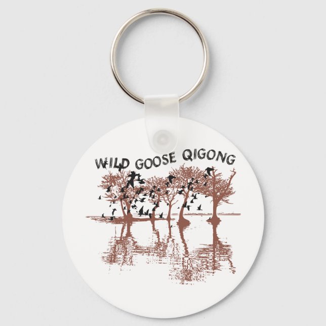 Porte-clés Goose sauvage Qigong (Recto)