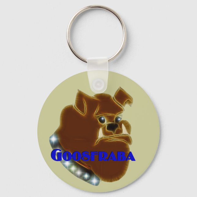 Porte-clés Goosfraba Bulldog (Recto)
