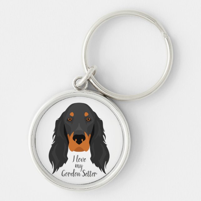 Porte-clés Gordon Setter (Devant)