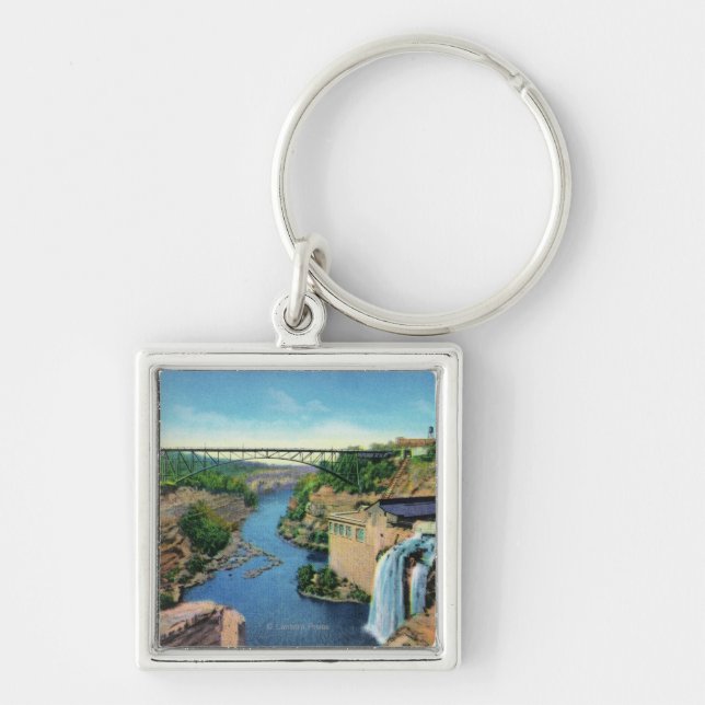 Porte-clés Gorge de la rivière Genesee, pont Park Avenue (Devant)