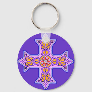 Porte-clés Gorgeous Pastel Coptic Cross