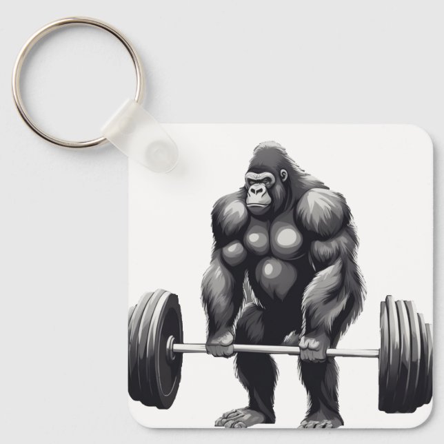 Porte-clés Gorila Deadlift (Recto)