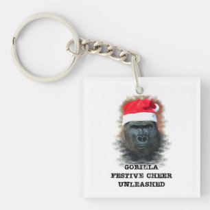 Porte-clés Gorilla Festive Cheer Unleashed