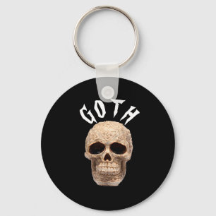 Porte-clés Goth crâne