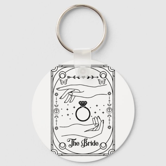 Porte-clés Gothique Mariée Cuisine Coven Tarot Halloween Bach (Recto)