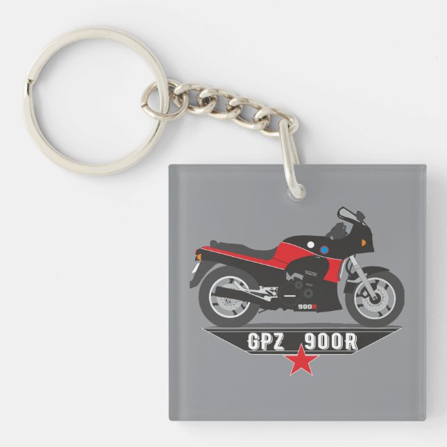 Porte-clés GPZ900R moto (Devant)