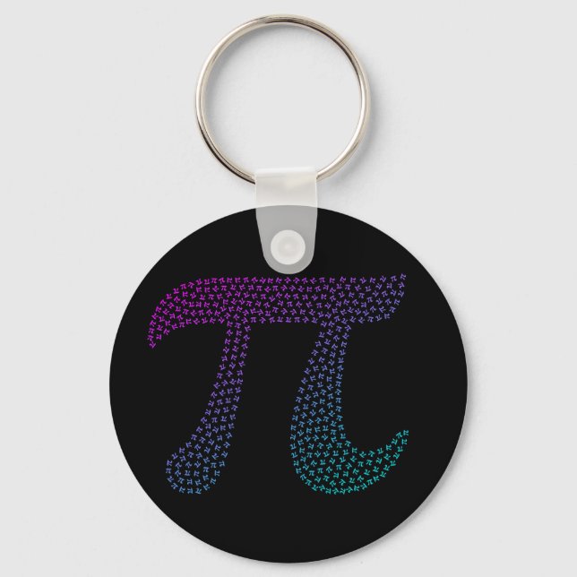 Porte-clés Gradient | Happy Pi Day Math (Recto)