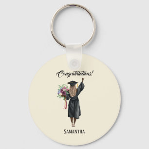 Porte-clés Graduation de l'aquarelle personnalisée (7)