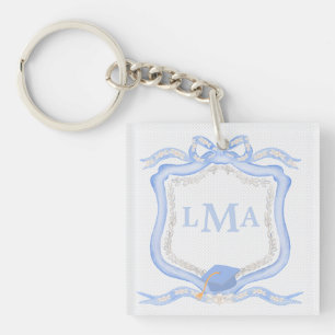 Porte-clés Graduation du monogramme de Preppy Wedgewood