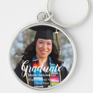 Porte-clés Graduation personnalisée Photo simple