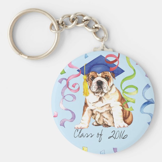 Porte-clés Gradué de Bulldog (Devant)