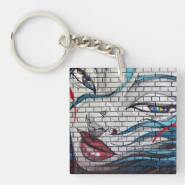 Porte-clés Graffiti de fille asiatique