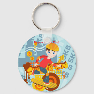 Porte-clés Graffiti skboard enfant fête d'anniversaire
