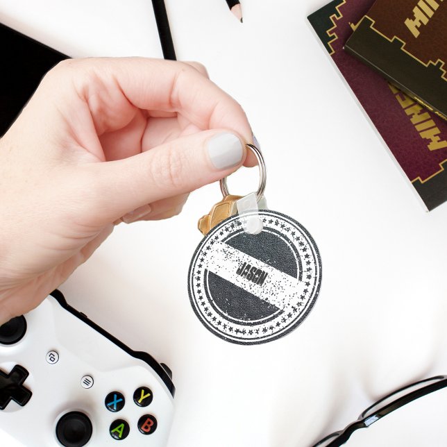 Porte-clés Grain de charbon Faux Cuir (Créateur téléchargé)