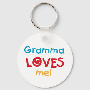 Porte-clés Gramma aime mes t-shirts et cadeaux