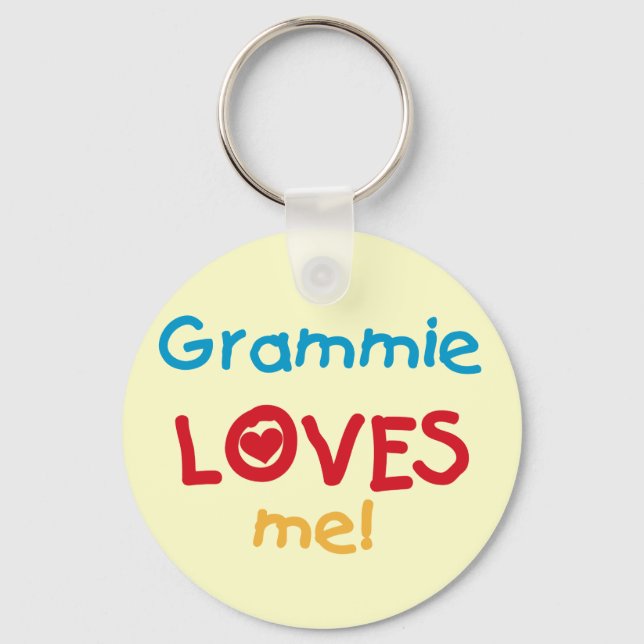 Porte-clés Grammie m'aime T-shirts et cadeaux (Recto)