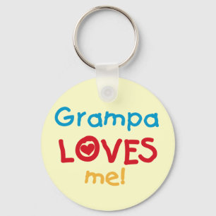Porte-clés Grampa m'aime T-shirts et cadeaux