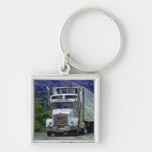 Porte-clés GRAND art d'AMANTS de CAMION de FRET