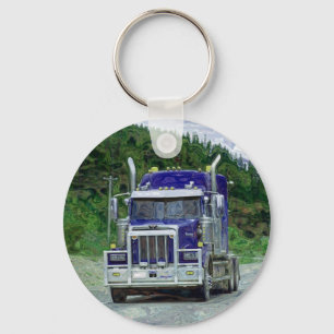 Porte-clés GRAND art d'AMANTS de CAMION de FRET