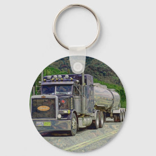 Porte-clés GRAND art d'AMANTS de CAMION de FRET