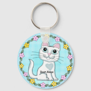 Porte-clés Grand Chat Chaton aux Yeux Grands