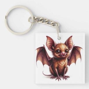 Porte-clés Grand Chauve-Souris de Halloween aux Yeux Géants �
