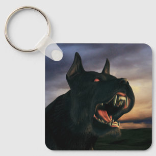 Porte-clés Grand chien noir
