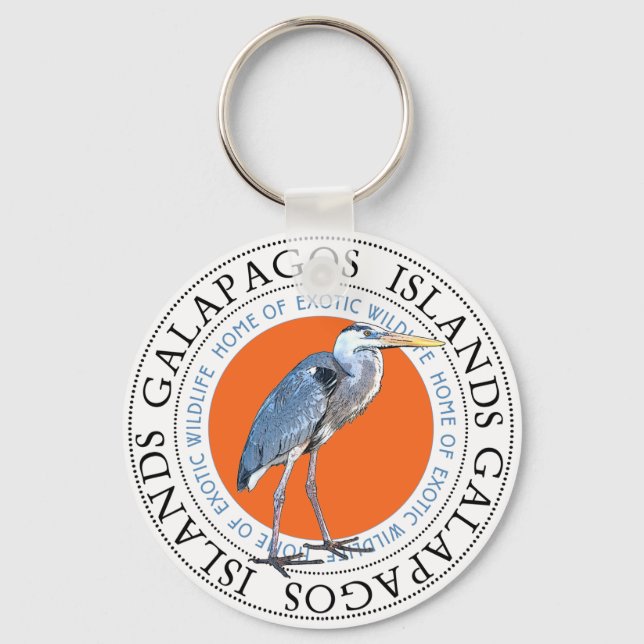 Porte-clés Grand héron bleu (Recto)