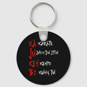 Porte-clés Grand Kajukenbo Combattre Karate Judo Kenpo Kung F
