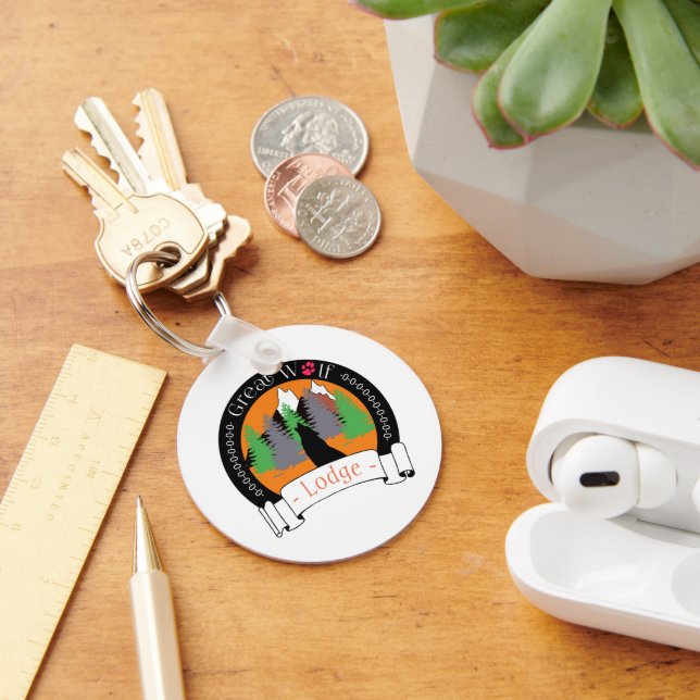 PORTE-CLÉS GRAND LODGE DE LOUP (Bureau)