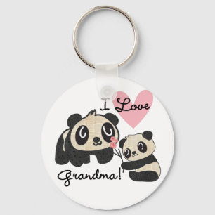 Porte-clés Grand-maman d'amour des ours panda I