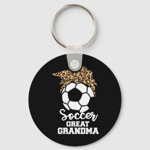 Porte-clés Grand-mère de footballeuse drôle Léopard G