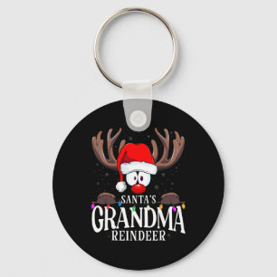 Porte-clés Grand-mère de Noël Renne du Père Noël Assorti X-ma