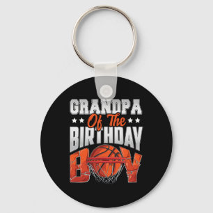 Porte-clés Grand-pa basket-ball anniversaire Boy Family Balle