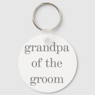 Porte-clés Grand-papa gris des textes de marié