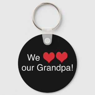 Porte-clés Grand-père de coeur