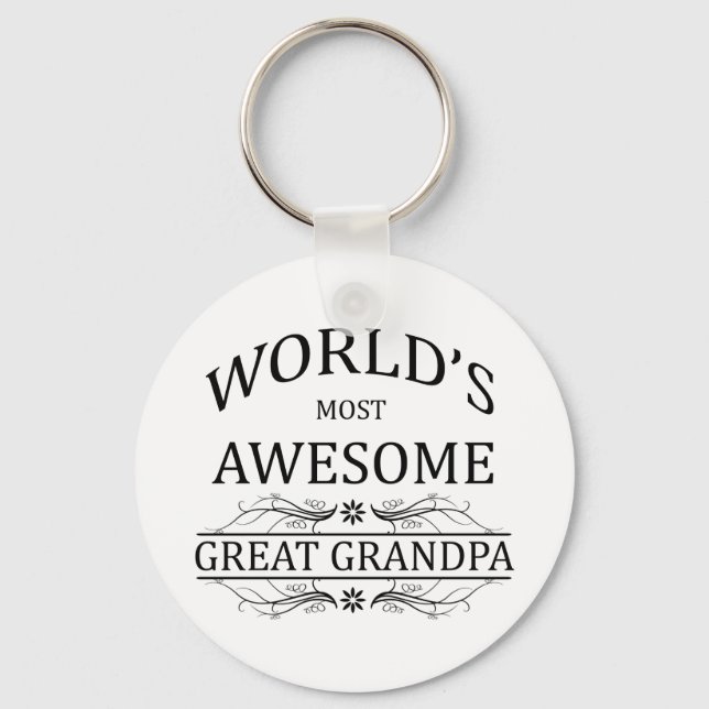 Porte-clés Grand-père le plus génial du monde (Recto)