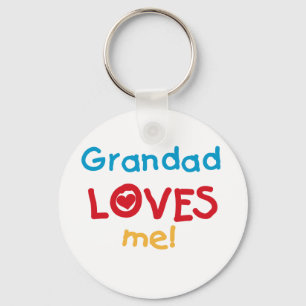 Porte-clés Grand-père m'aime T-shirts et cadeaux