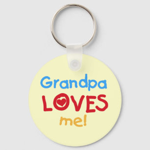 Porte-clés Grand-père m'aime t-shirts et cadeaux