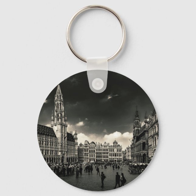 Porte-clés Grand-Place, Bruxelles, Belgique (Recto)
