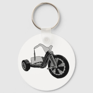 Porte-clés Grande roue noir et blanc