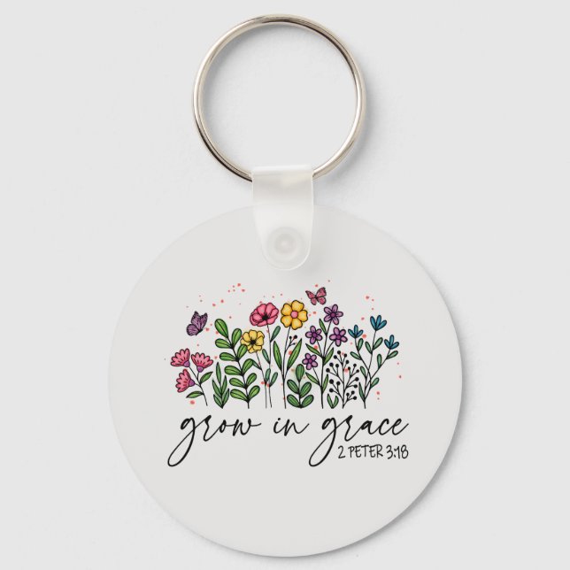 Porte-clés Grandir en grâce (Recto)