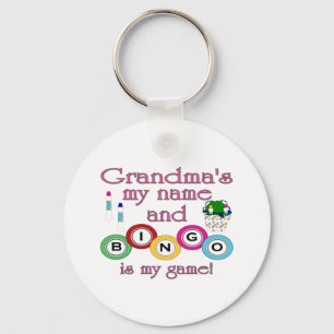 Porte-clés Grandmas mon nom Bingo est mon jeu
