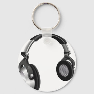 Porte-clés Grands écouteurs du DJ