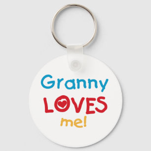 Porte-clés Granny Loves Me Tshirts et cadeaux