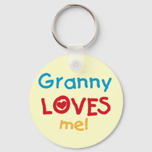Porte-clés Granny Loves Me Tshirts et cadeaux