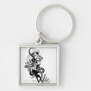 Porte-clés Graphique bleu 2 de lanterne