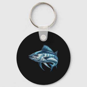 Porte-clés Graphique de pêche Pêche profonde Wahoo Poisson 