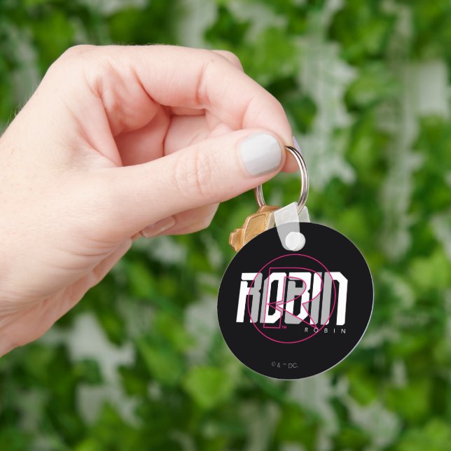 Porte-clés Graphique Nommé Robin Hi-Tech (main)