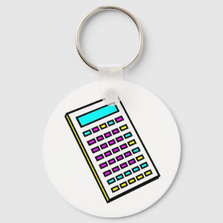 Porte-clés Graphique rétrographique du calculateur CMJN